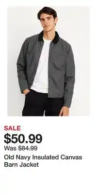 Old Navy Old Navy Insulated Canvas Barn Jacket offer