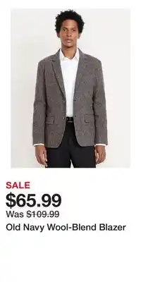 Old Navy Old Navy Wool-Blend Blazer offer