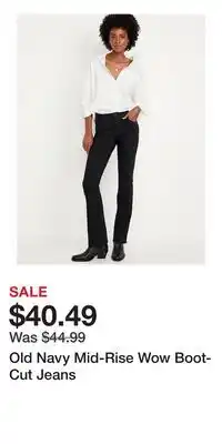 Old Navy Old Navy Mid-Rise Wow Boot-Cut Jeans offer