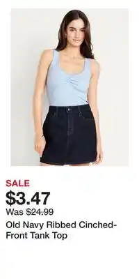 Old Navy Old Navy Ribbed Cinched-Front Tank Top offer