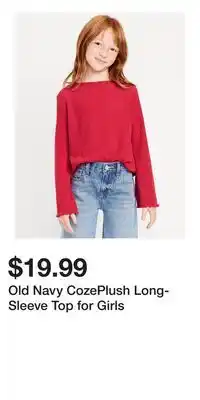 Old Navy Old Navy CozePlush Long-Sleeve Top for Girls offer