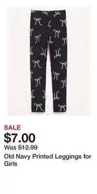 Old Navy Old Navy Printed Leggings for Girls offer