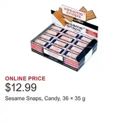 Costco Sesame Snaps, Candy, 36 × 35 g offer