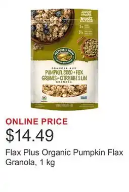 Costco Flax Plus Organic Pumpkin Flax Granola, 1 kg offer