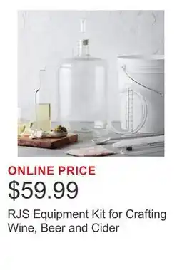 Costco RJS Equipment Kit for Crafting Wine, Beer and Cider offer