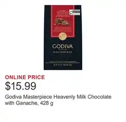 Costco Godiva Masterpiece Heavenly Milk Chocolate with Ganache, 428 g offer
