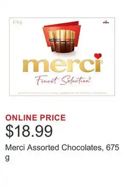 Costco Merci Assorted Chocolates, 675 g offer