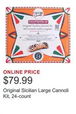 Costco Original Sicilian Large Cannoli Kit, 24-count offer