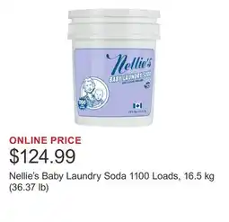 Costco Nellie's Baby Laundry Soda 1100 Loads, 16.5 kg (36.37 lb) offer