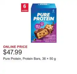 Costco Pure Protein, Protein Bars, 36 × 50 g offer
