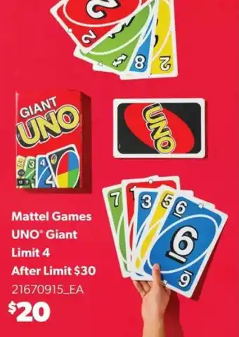 Mattel Games UNO Giant