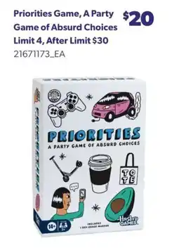 Real Canadian Superstore Priorities Game offer