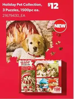 Real Canadian Superstore Holiday Pet Collection 3 Puzzles offer