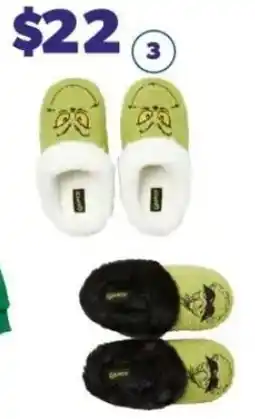 Real Canadian Superstore Kid Grinch Slippers offer