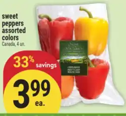 Marché Adonis SWEET PEPPERS ASSORTED COLORS offer