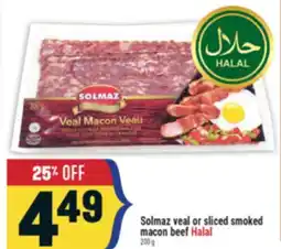 Marché Adonis Solmaz veal or sliced smoked macon beef Halal offer