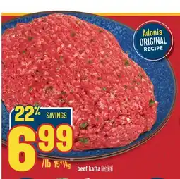 Marché Adonis BEEF KAFTA offer