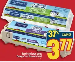 Marché Adonis Burnbrae large eggs Omega 3 or Nature's best offer