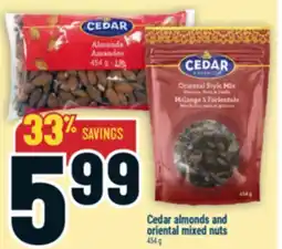 Marché Adonis Cedar almonds and oriental mixed nuts offer
