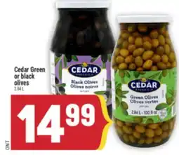 Marché Adonis Cedar Green or black olives offer