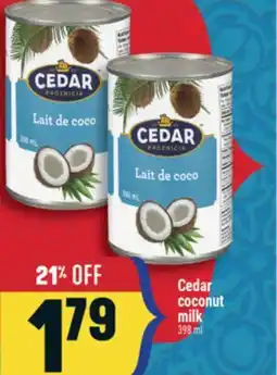 Marché Adonis Cedar coconut milk offer