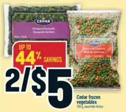 Marché Adonis Cedar frozen vegetables offer