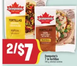 Marché Adonis DEMPSTER'S 7 IN TORTILLAS offer