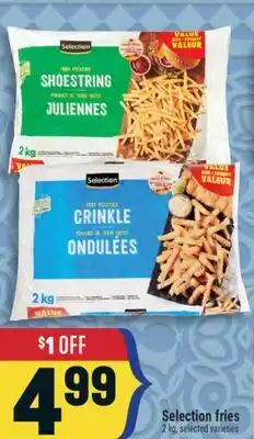 Marché Adonis Selection fries offer