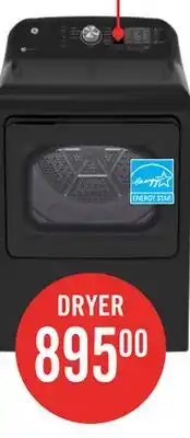 The Brick GE 7.4 Cu. Ft. Electric Dryer with SaniFresh Cycle - Diamond Grey - GTD68EBMRDG offer