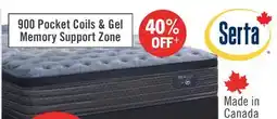 The Brick Serta Back Logic 2.0 Eurotop Firm Queen Mattress offer