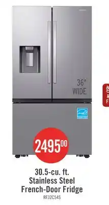 The Brick Samsung 36 31 Cu. Ft. Full Depth French-Door Refrigerator - Stainless Steel - RF32CG5400SRAA offer