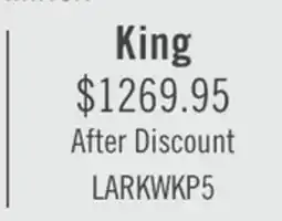 The Brick Lark 5pc Bedroom Set with Panel Bed, Dresser & Mirror, Rustic White - King Size offer