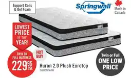 The Brick Springwall Huron 2.0 Eurotop Twin Mattress offer