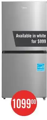 The Brick Midea 20 Cu. Ft. 3-in-1 Convertible Refrigerator-Freezer - Stainless Steel - MRU21C7BST offer