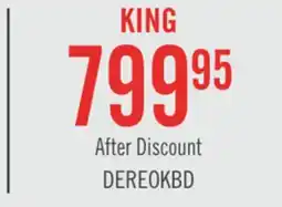 The Brick Derekson Panel Bed with Headboard & Frame, Grey - King Size offer