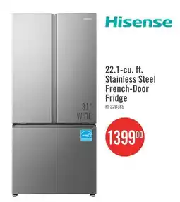 The Brick Hisense 31.3 22.1 Cu. Ft. French-Door Refrigerator - Stainless Steel - RF22B3FSE offer