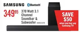 The Brick Samsung HW-B650F 3.1-Channel 370 W Soundbar with Wireless Subwoofer offer