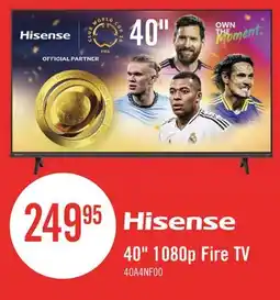 The Brick HISENSE 40 A4N LED HD Ready Smart VIDAA TV (40A4NV) offer