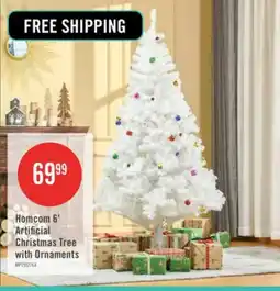 The Brick Homcom 6ft Artificial Christmas Tree With Ornament And 930 Branch Tips offer