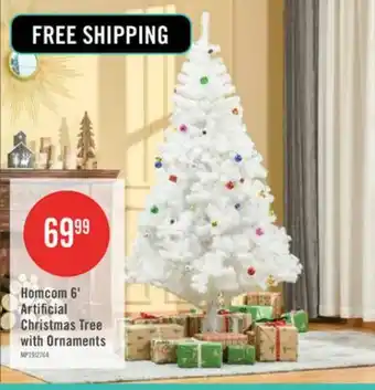 The Brick Homcom 6ft Artificial Christmas Tree With Ornament And 930 Branch Tips offer