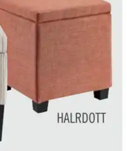 The Brick Halifax 14.75 Square Fabric Storage Ottoman - Orange offer