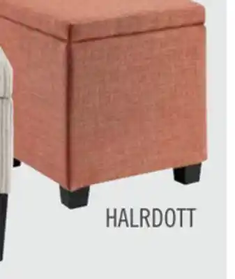 The Brick Halifax 14.75 Square Fabric Storage Ottoman - Orange offer