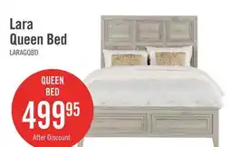 The Brick Lara Panel Bed with Headboard & Frame, Antique Grey - Queen Size offer
