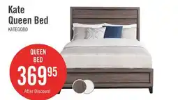 The Brick Kate Panel Bed with Headboard & Frame, Grey/Brown - Queen Size offer