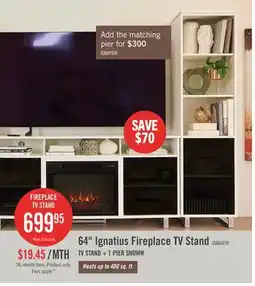 The Brick Ignatius 18.7 Pier with Storage & Cable Management - White offer