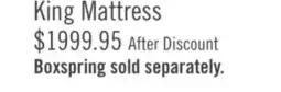 The Brick Stearns & Foster Founders Collection Ashton Gate King Mattress offer