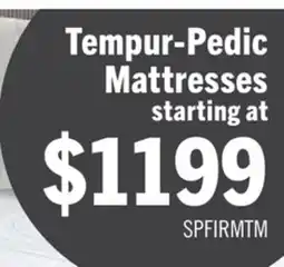The Brick Tempur-Pedic TEMPUR Support Firm Twin Mattress offer