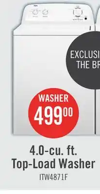 The Brick Inglis 4.0 Cu. Ft. Top-Load Washer - White - ITW4871FW offer