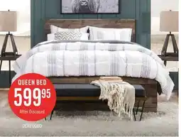 The Brick Derekson Panel Bed with Headboard & Frame, Grey - Queen Size offer