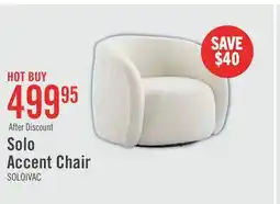 The Brick Solo 31.1 Sherpa Fabric Curved Accent Chair - Ice Cream offer